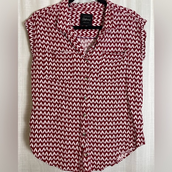 JACHS Girlfriend Button Down Blouse Size S - Picture 1 of 6